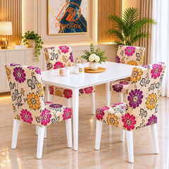 Magenta Bloom Floral China Print Chair Cover