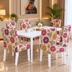 Magenta Bloom Floral China Print Chair Cover