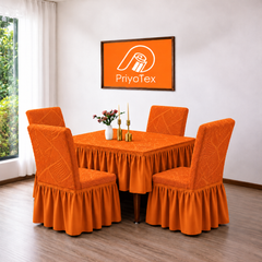 Orange Color Leaf Fujian Chair Cover