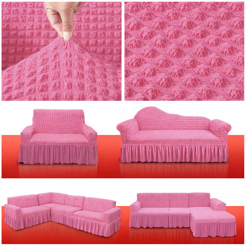High Quality Turkish Sofa Cover Pink Color