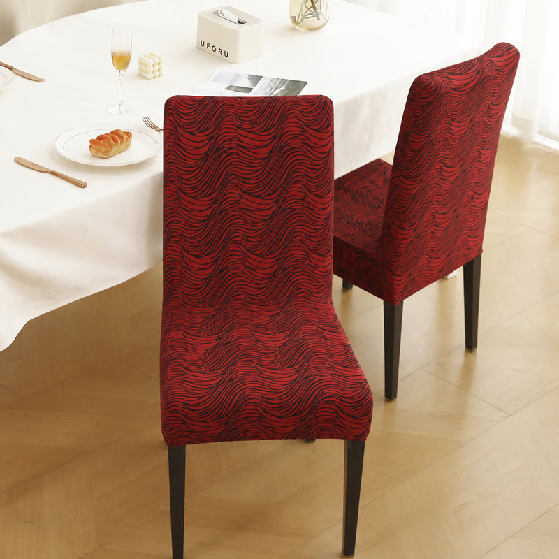 Premium Stretchable Luxury Velvet Chair Covers Set of 6