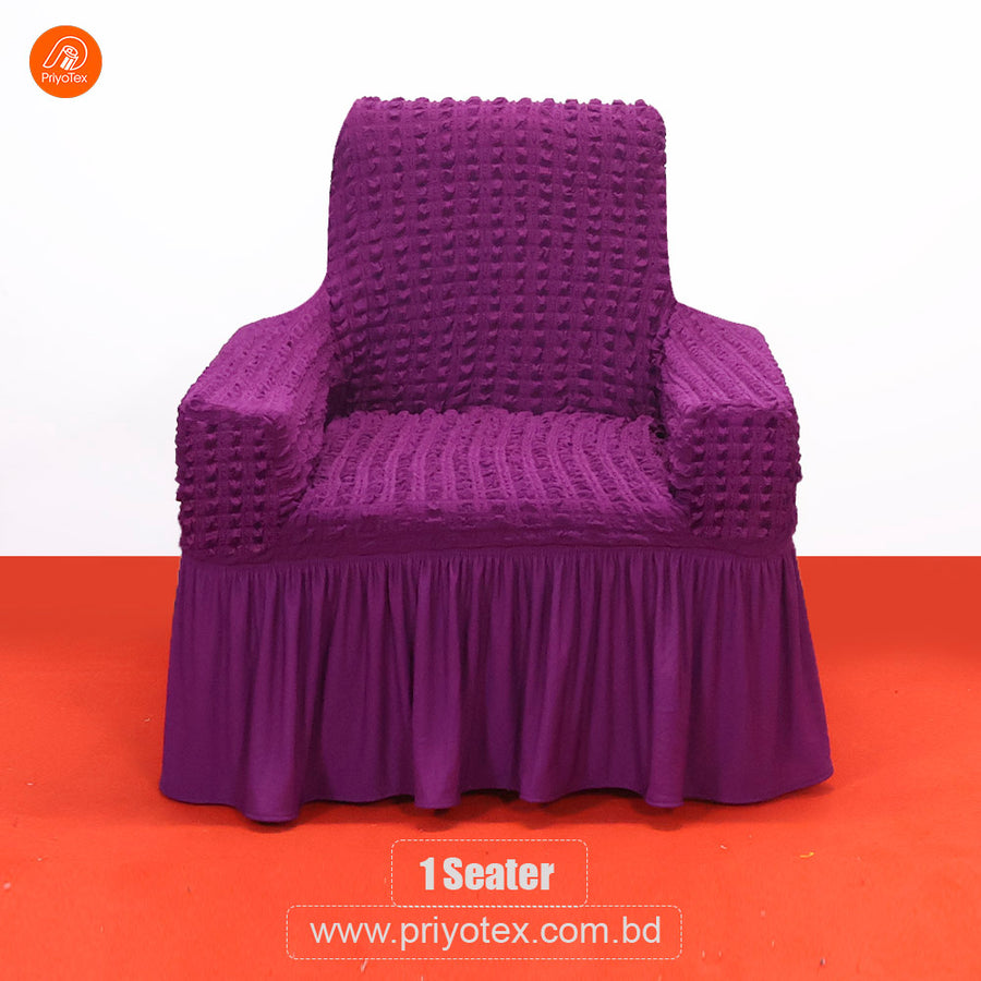 Premium Turkey Sofa Cover Violet Color | 500-3500 Tk