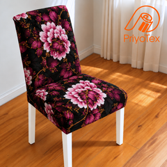 Rose Pink Color Print China Chair Cover