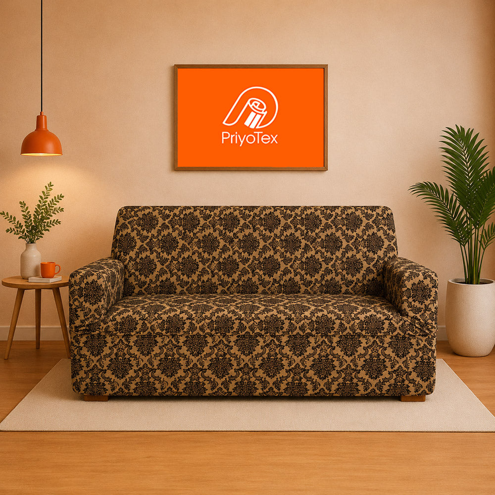 Premium Jacquard Sofa Cover Set (2+2+1) – Luxury High-Stretch