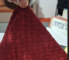 Maroon Color Honeycomb Sofa Cover