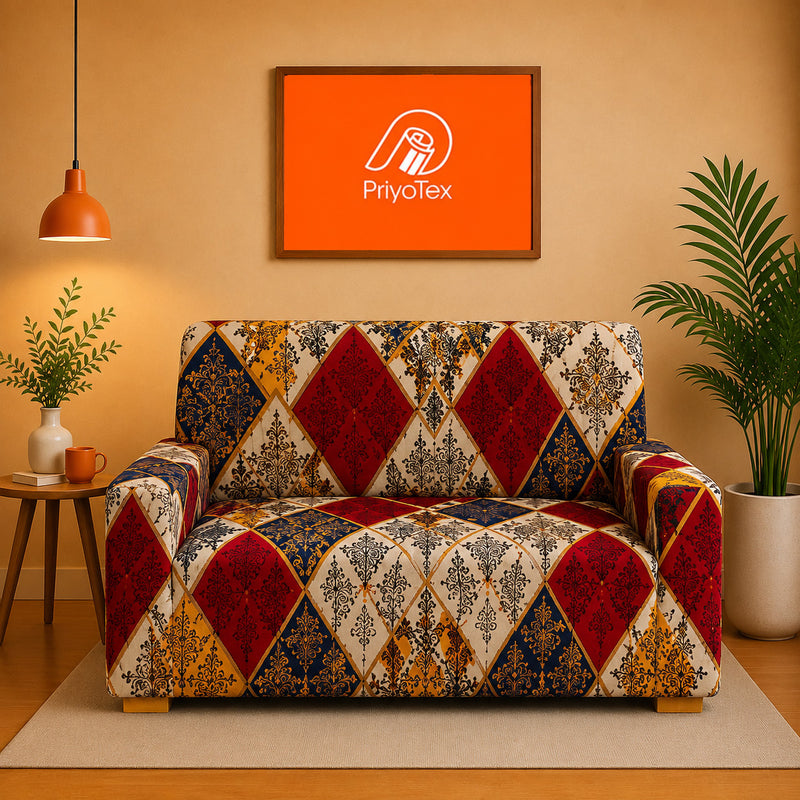 Traditional Royal Color Printed China Sofa Cover