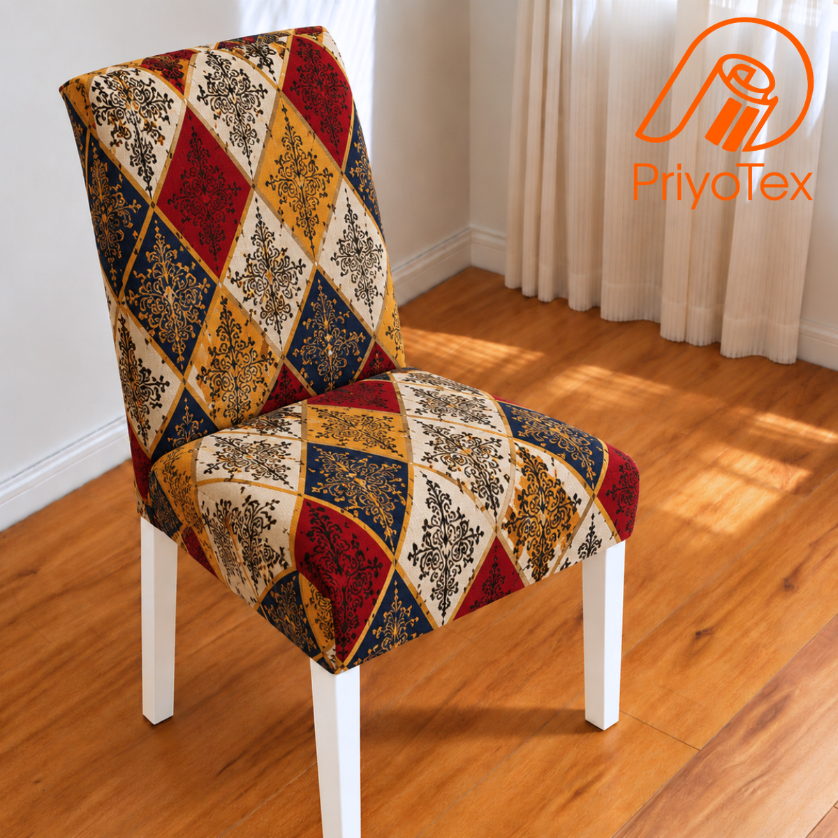 Traditional Royal Color Printed China Chair Cover
