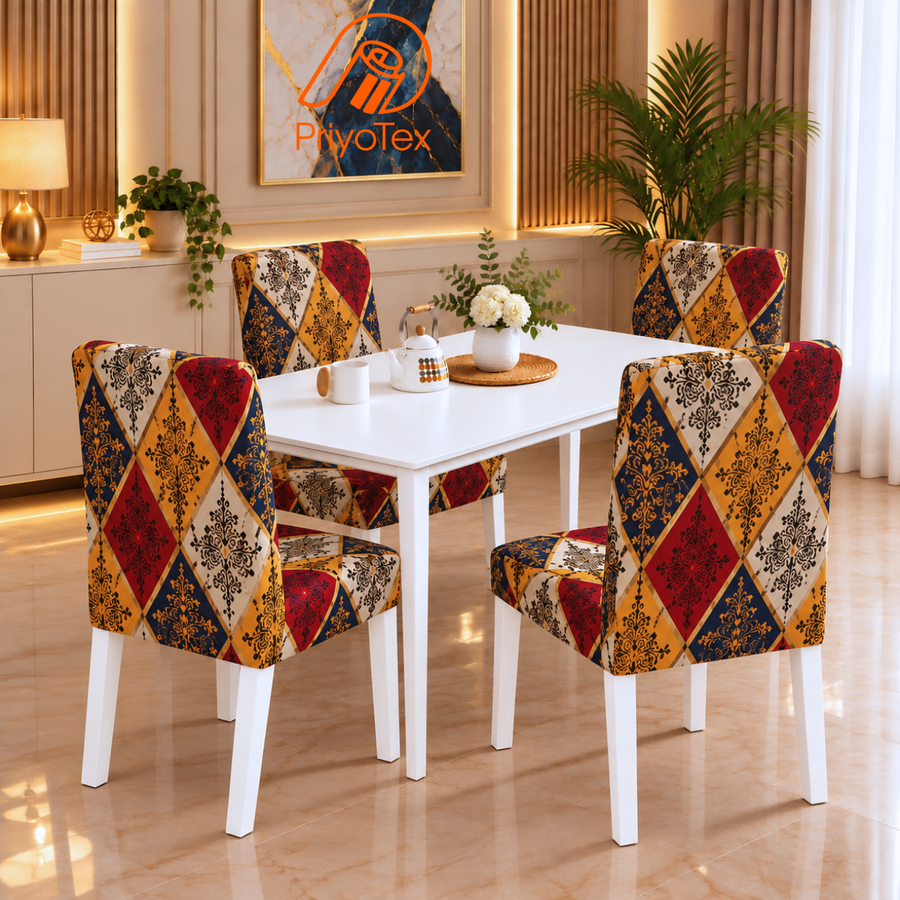 Traditional Royal Color Printed China Chair Cover