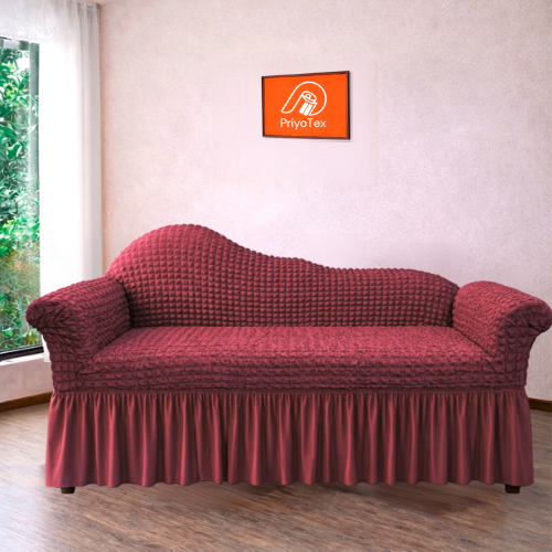 Turkey Maroon Color Divan Cover