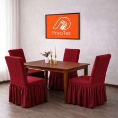 Premium Turkey Style Chair Cover – (Maroon)