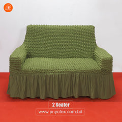 Original Turkish Fabric Sofa Cover Set Olive Color