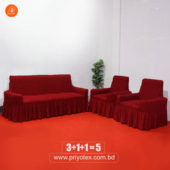 Turkey Sofa Cover Maroon Color