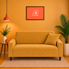 Golden Color Honeycomb Sofa Cover