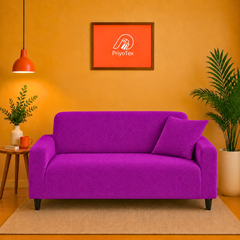 Honeycomb Sofa Cover Violet Color