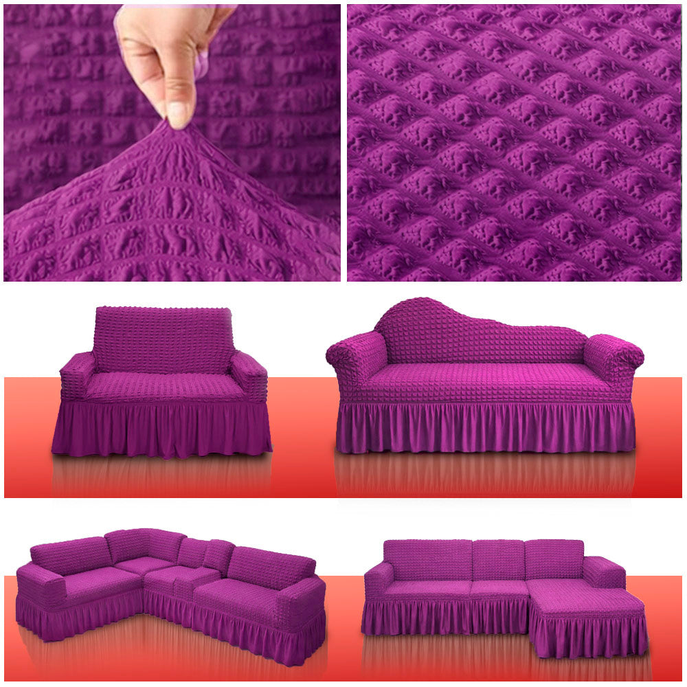 Premium Turkey Sofa Cover Violet Color | 500-3500 Tk