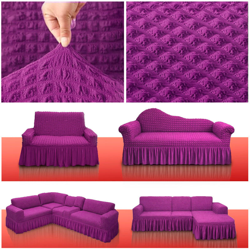 Premium Turkey Sofa Cover Violet Color | 500-3500 Tk