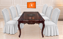 Premium Turkey Style Chair Cover – Set of 4 (White) Buy Now